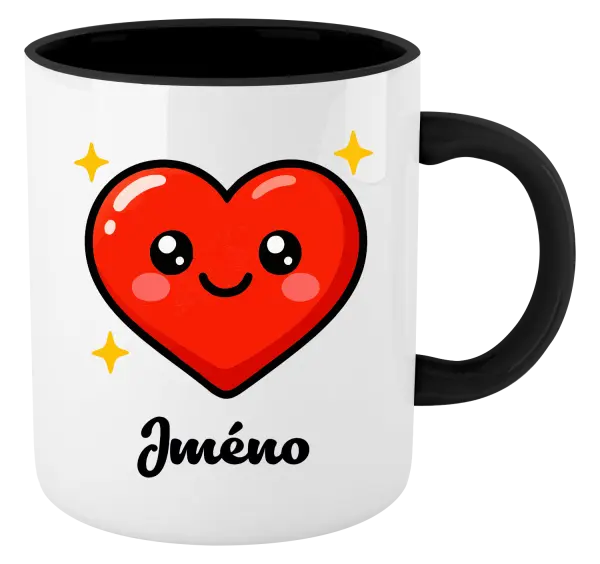 Hrnek Srdíčko se jménem