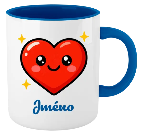 Hrnek Srdíčko se jménem