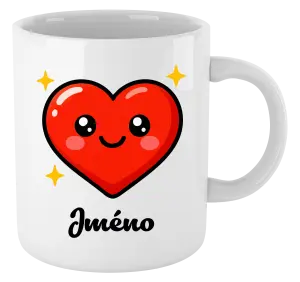 Hrnek Srdíčko se jménem