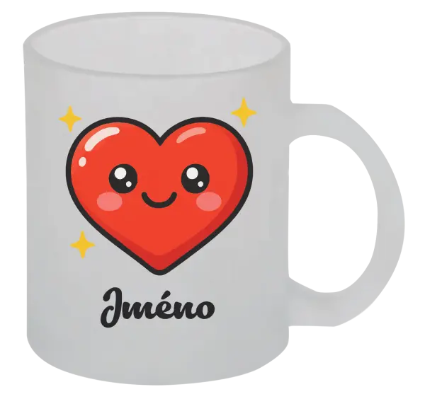 Hrnek Srdíčko se jménem