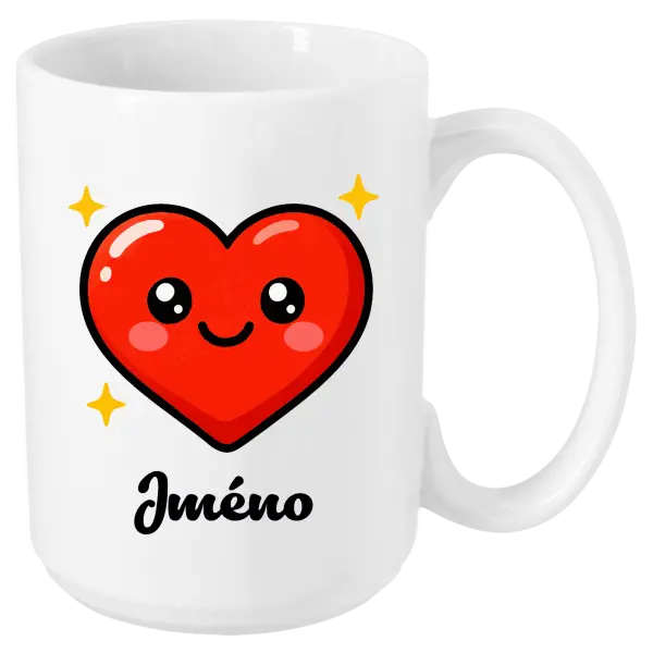 Hrnek Srdíčko se jménem