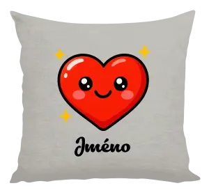 Polštář Srdíčko se jménem