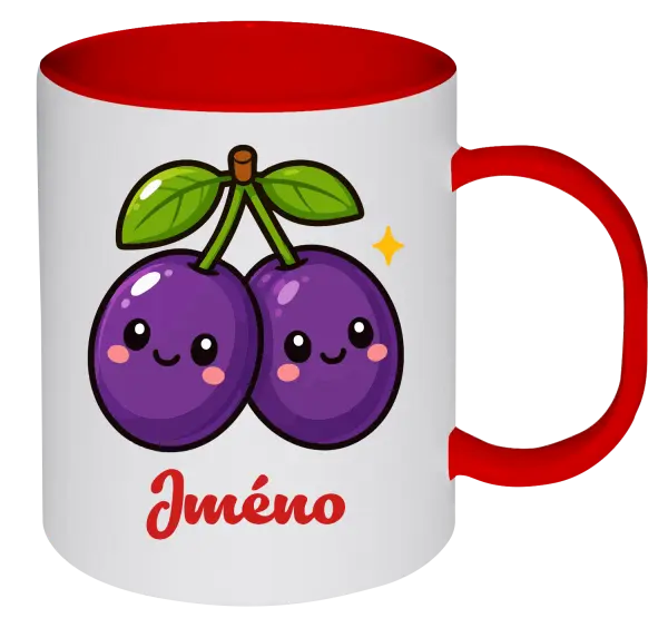 Plastový hrnek Švestka se jménem