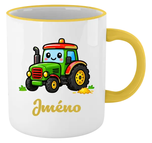 Hrnek Traktůrek se jménem