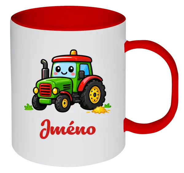 Plastový hrnek Traktůrek se jménem