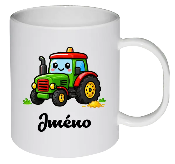 Plastový hrnek Traktůrek se jménem