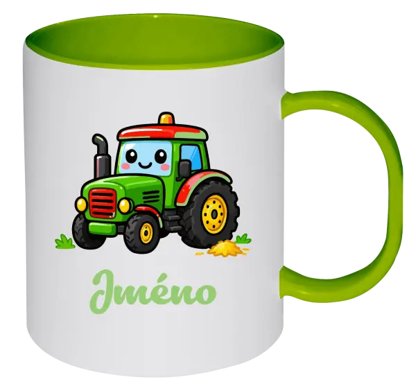 Plastový hrnek Traktůrek se jménem