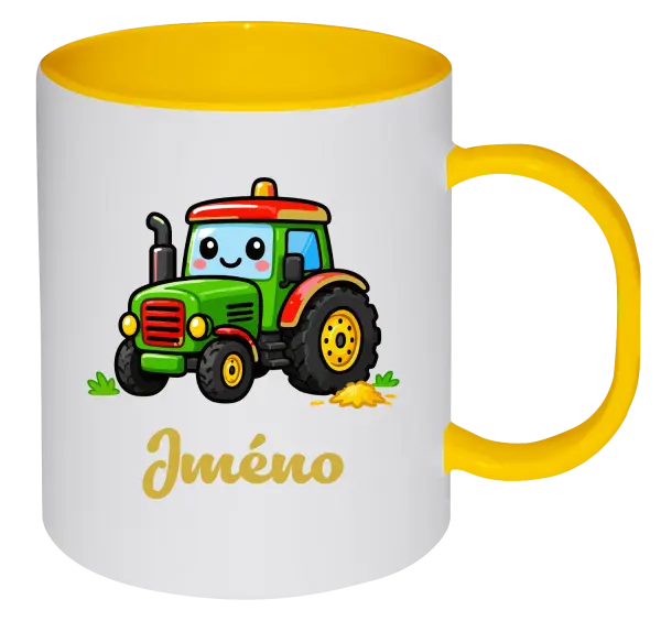 Plastový hrnek Traktůrek se jménem