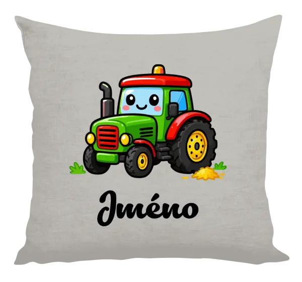 Polštář Traktůrek se jménem