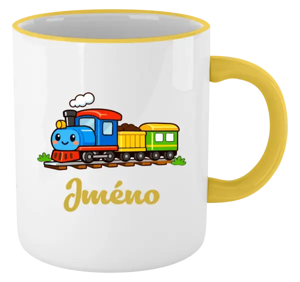 Hrnek Vláček se jménem