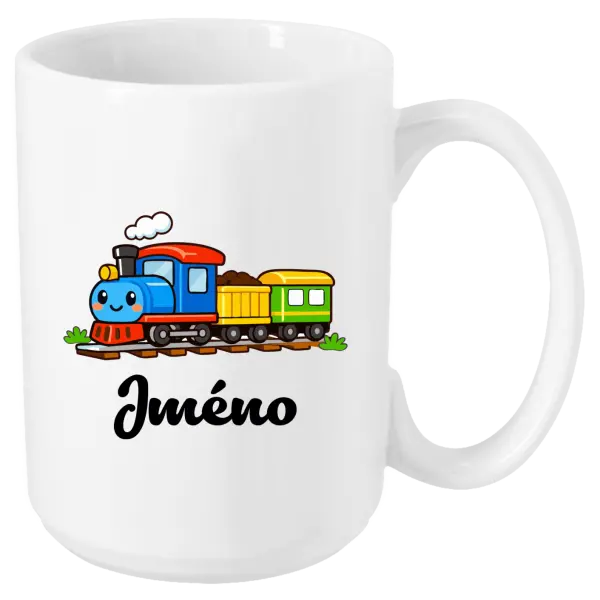 Hrnek Vláček se jménem