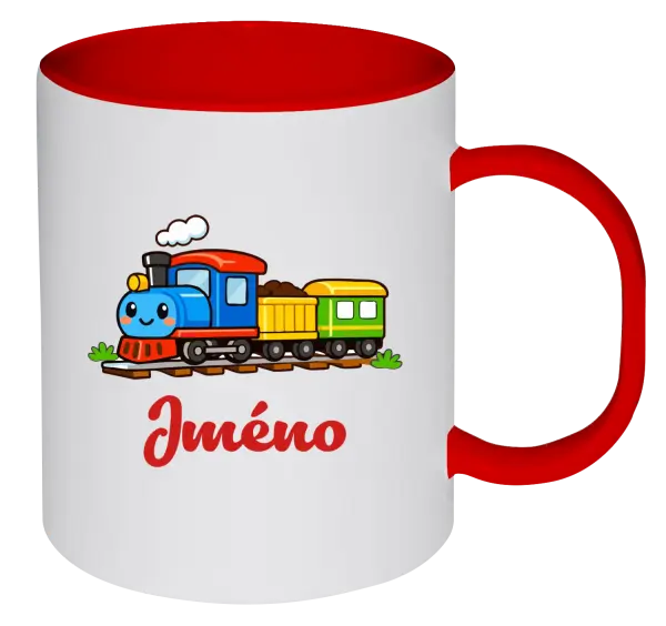 Plastový hrnek Vláček se jménem