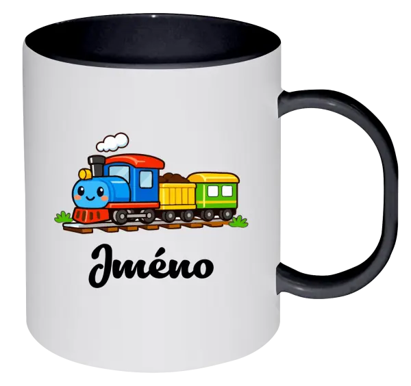 Plastový hrnek Vláček se jménem