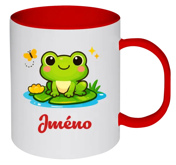 Plastový hrnek Žabička se jménem