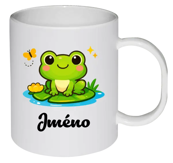 Plastový hrnek Žabička se jménem