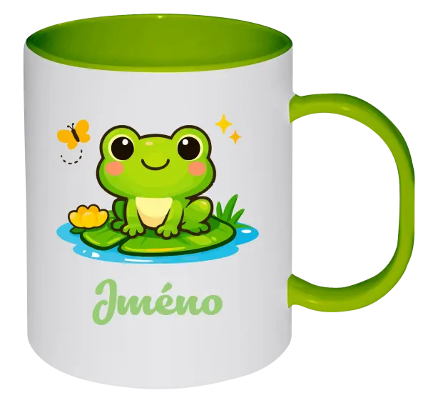 Plastový hrnek Žabička se jménem