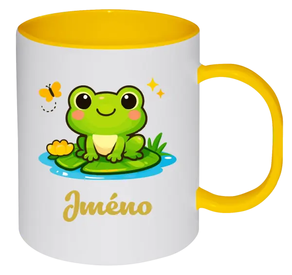 Plastový hrnek Žabička se jménem