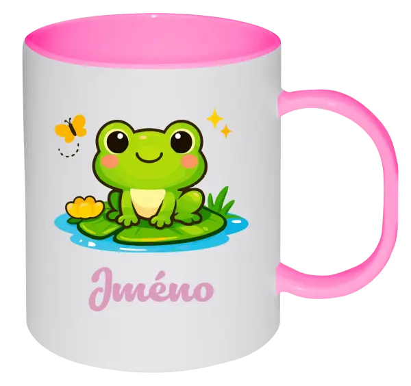Plastový hrnek Žabička se jménem