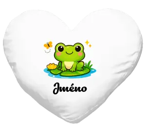 Polštář Žabička se jménem