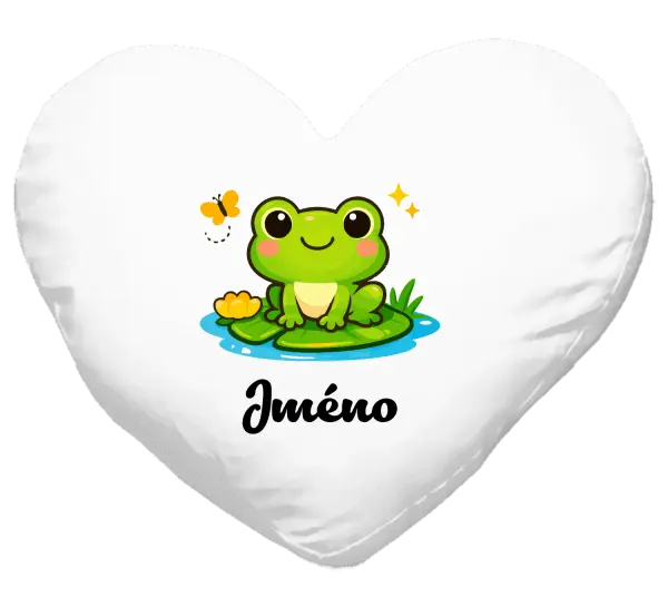Polštář Žabička se jménem