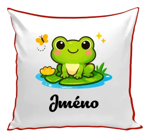 Polštář Žabička se jménem