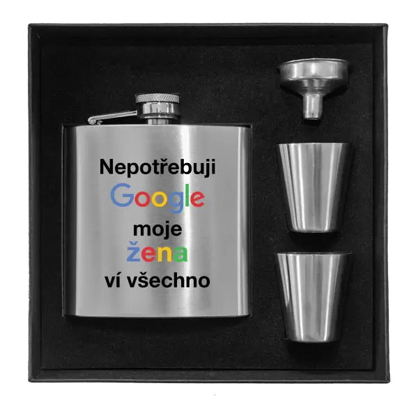 Placatka v krabičce Nepotřebuji Google, moje žena ví všechno