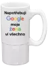 Půllitr Nepotřebuji Google, moje žena ví všechno