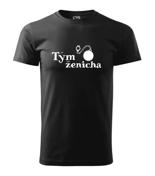 Pánské tričko Tým ženicha s koulí