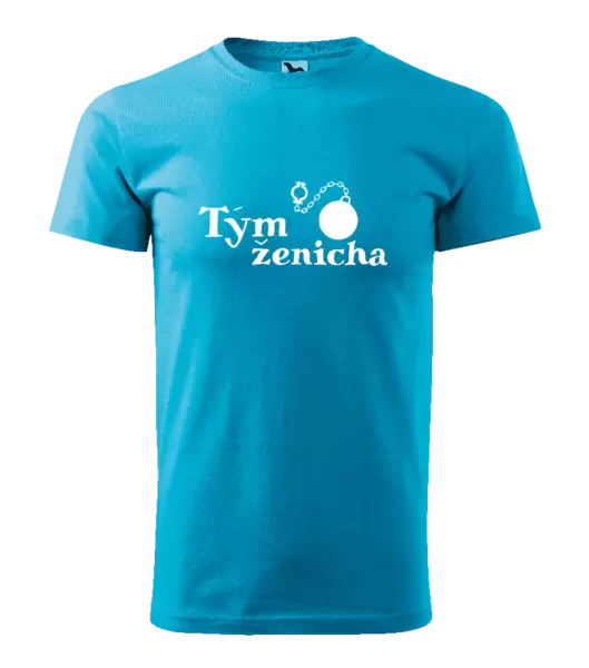 Pánské tričko Tým ženicha s koulí