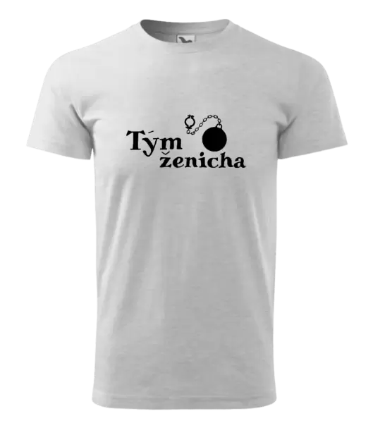 Pánské tričko Tým ženicha s koulí