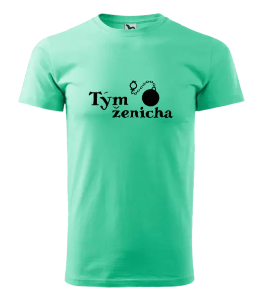 Pánské tričko Tým ženicha s koulí