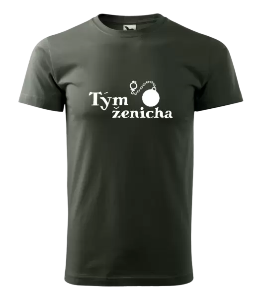 Pánské tričko Tým ženicha s koulí