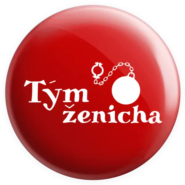 Placka Tým ženicha s koulí