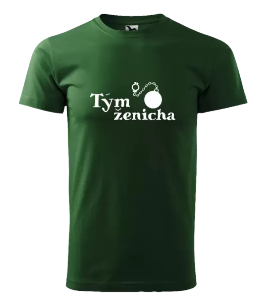 Pánské tričko Tým ženicha s koulí