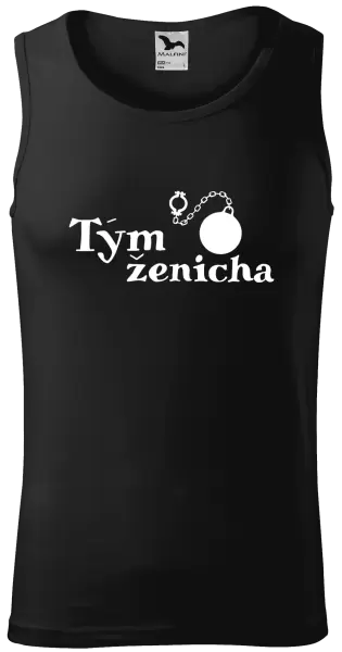 Pánské tílko Tým ženicha s koulí