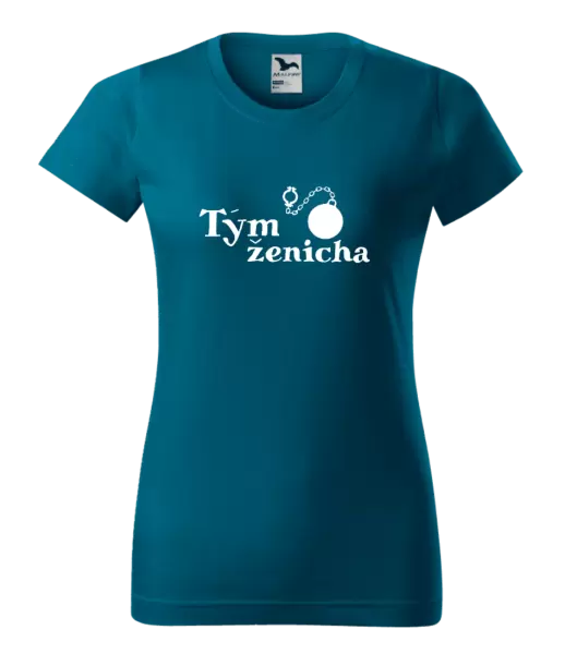 Dámské tričko Tým ženicha s koulí