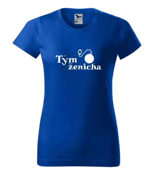 Dámské tričko Tým ženicha s koulí