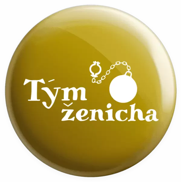 Placka Tým ženicha s koulí