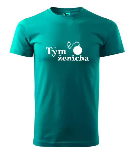 Pánské tričko Tým ženicha s koulí