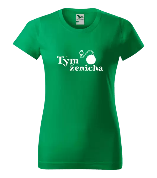 Dámské tričko Tým ženicha s koulí