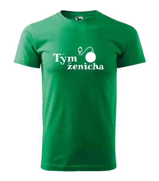 Pánské tričko Tým ženicha s koulí