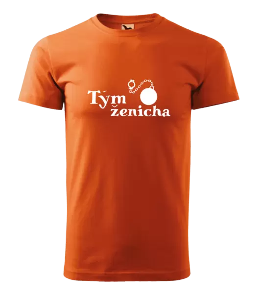 Pánské tričko Tým ženicha s koulí