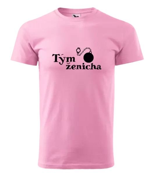 Pánské tričko Tým ženicha s koulí