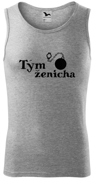 Pánské tílko Tým ženicha s koulí