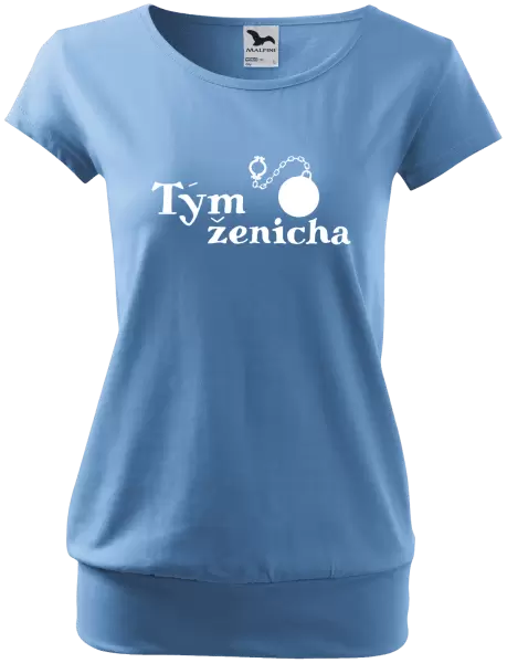 Dámské tričko Tým ženicha s koulí