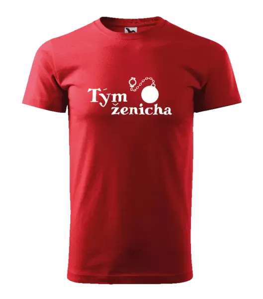 Pánské tričko Tým ženicha s koulí