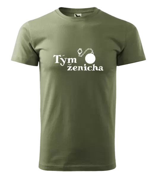 Pánské tričko Tým ženicha s koulí