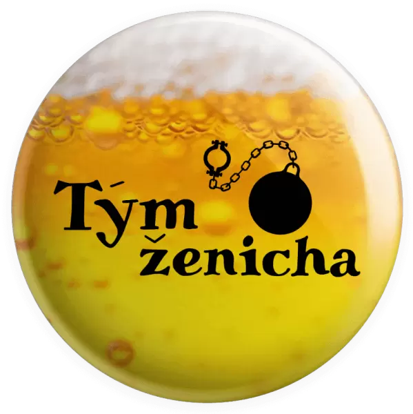 Placka Tým ženicha s koulí