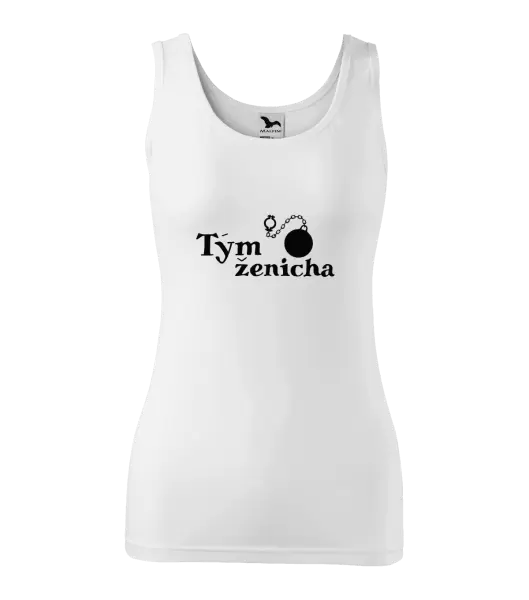 Dámské tílko Tým ženicha s koulí