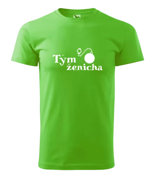 Pánské tričko Tým ženicha s koulí